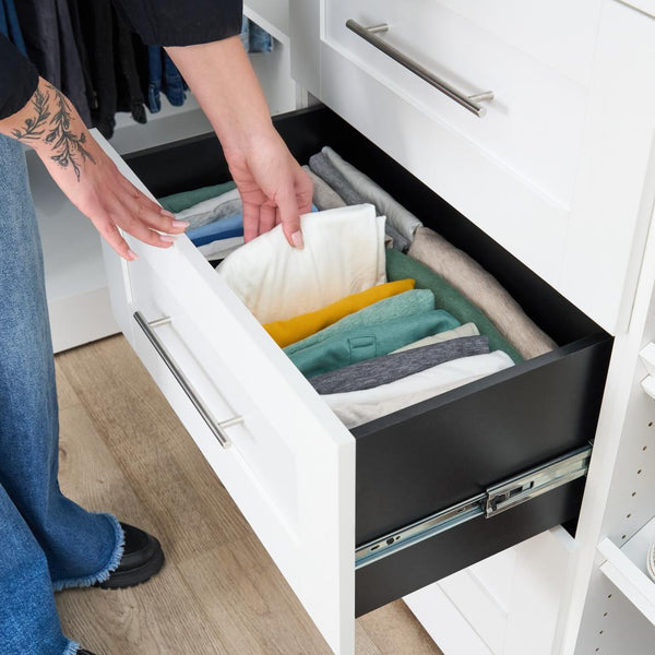 Modular Drawers (4) Set, Shaker Style, 36W x 25D