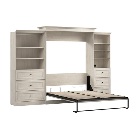 Queen Murphy Bed and Closet Organizers with Drawers (126W)