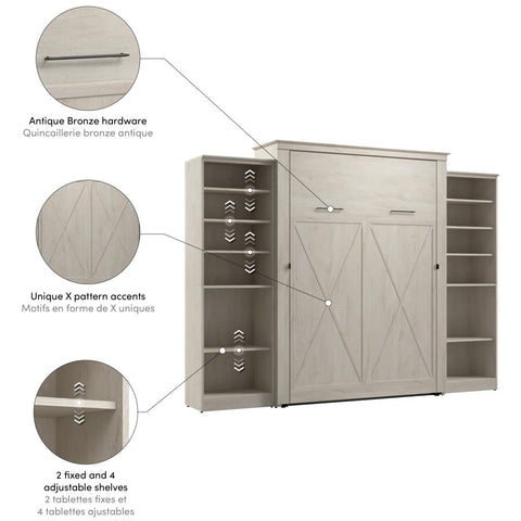 Queen Murphy Bed with Closet Organizers (119W)