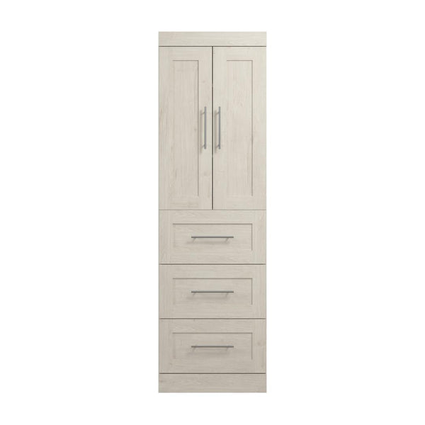Contemporary Closet System with Drawers, 25W x 19D