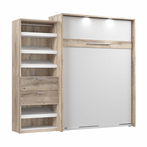 Queen Murphy Bed with Closet Organizer (95W)