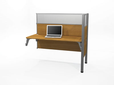 Single Add-On Section for Office Cubicles with High Privacy Panels
