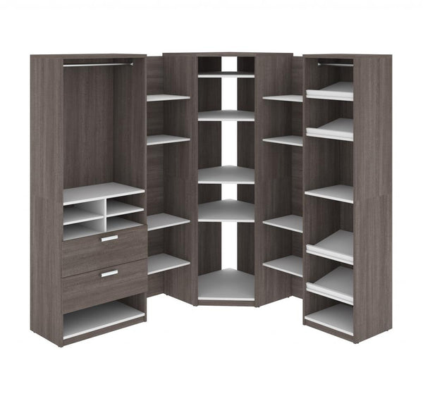Walk-In Closet Organizer with 8 Floating Shelves