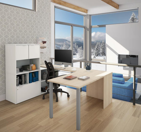 61W U-Shaped Executive Desk with Hutch