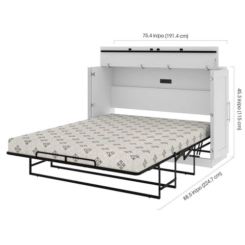 66W Queen Cabinet Bed with Mattress