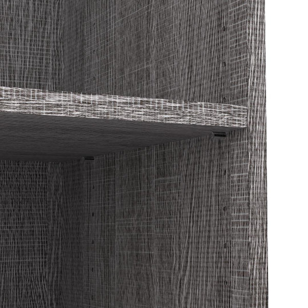 Contemporary Closet System with Shelves, Drawers, Clothing Rods, Shoe Racks & Cubbies, 86W x 19D