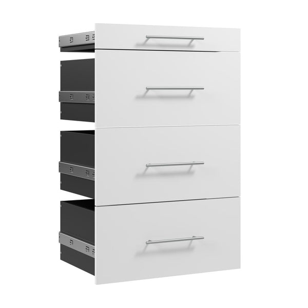 Modular Drawers (4) Set, Slab Style, 25W x 25D