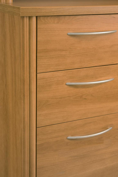 L-Shaped Desk with Assembled Pedestal