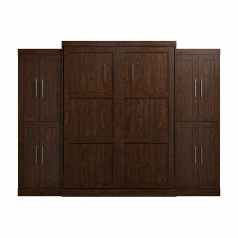 Queen Murphy Bed with Storage Cabinets (115W)