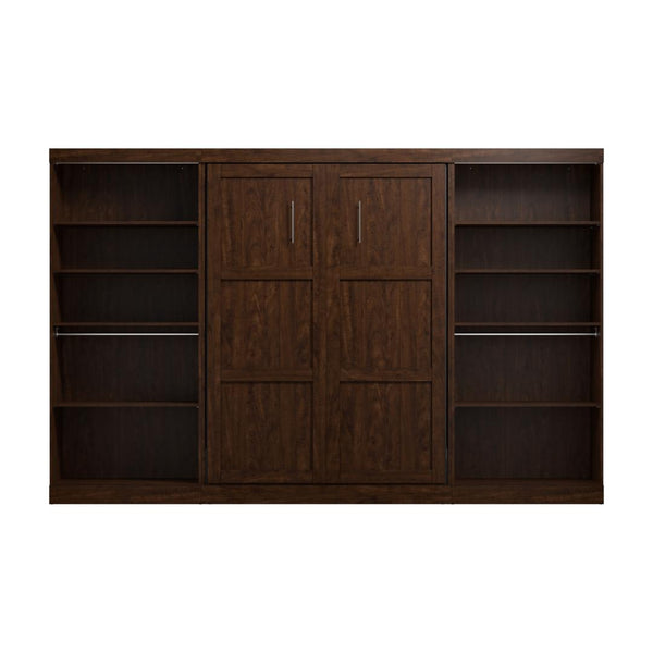 Full Murphy Bed with 2 Shelving Units (131W)