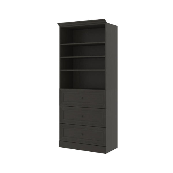 Traditional Closet System with Drawers, 36W x 20D