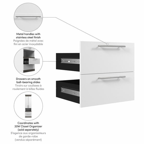 2 Drawer Set for 20W Narrow Storage Shelf