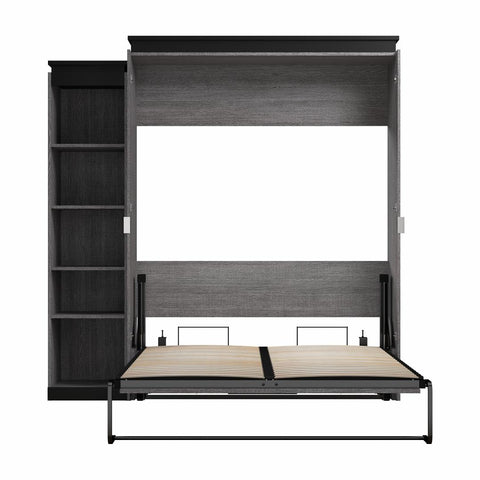 Queen Murphy Bed with Shelves (87W)