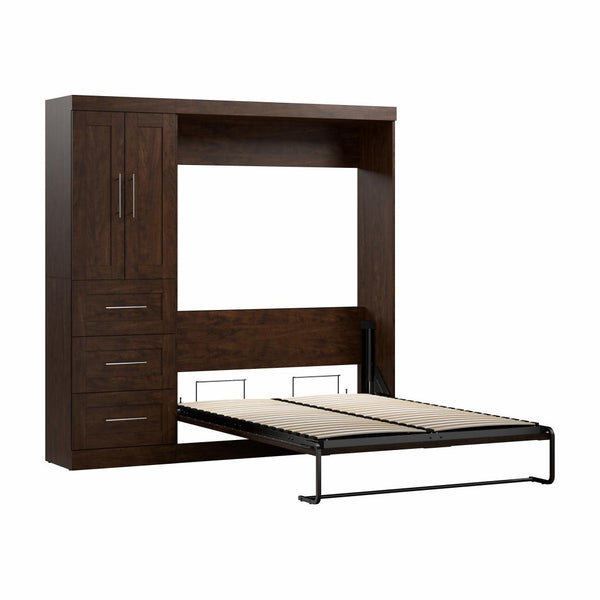 Full Murphy Bed with Closet Organizer with Drawers (84W)