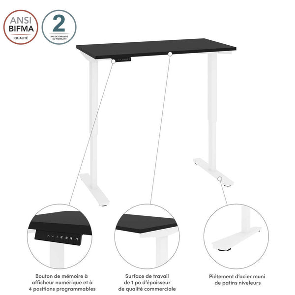 48W x 24D Electric Standing Desk