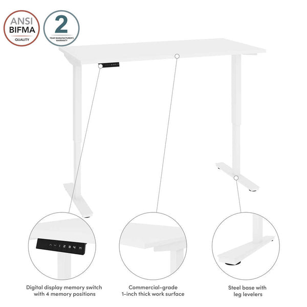 60W x 30D Electric Standing Desk