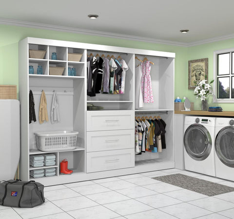 108W Mudroom Storage Unit with Bench