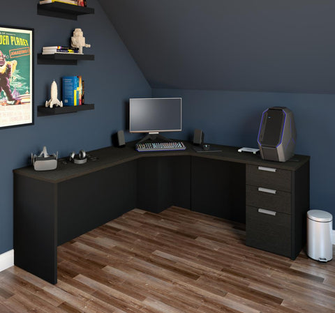 Corner Desk with Pedestal