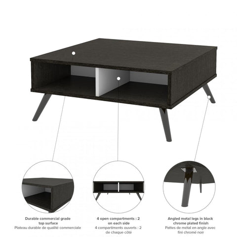 29.5“ Coffee Table with metal legs