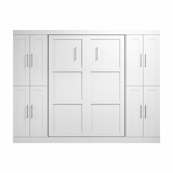 Full Murphy Bed with Storage Cabinets (109W)