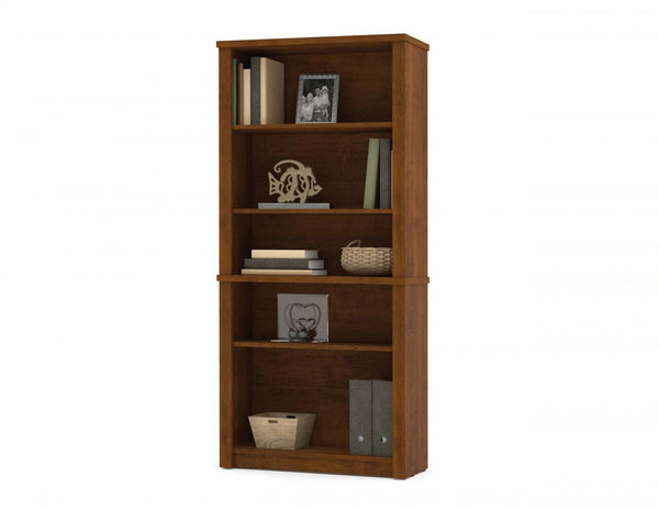 U-Shaped Executive Desk with Hutch, a Lateral File Cabinet, and a Bookcase