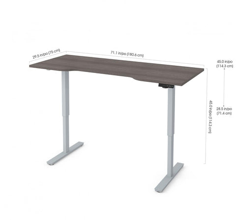 30“ x 72“ Curved Standing Desk