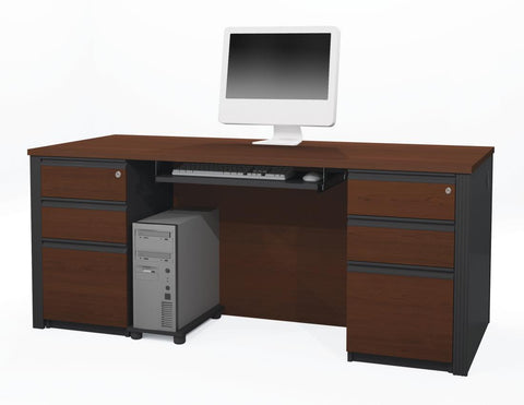 Executive Desk with Two Assembled Pedestals