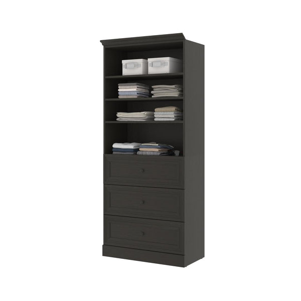 Traditional Closet System with Drawers, 36W x 20D