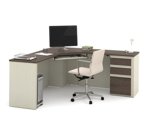 72W Corner Desk with Pedestal