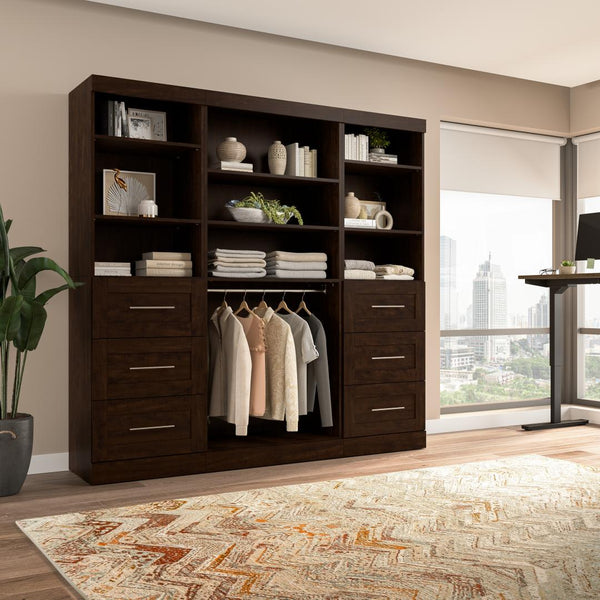 86W Closet Organization System with Drawers