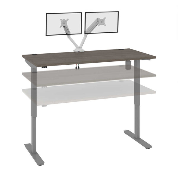 60W x 30D Standing Desk with Dual Monitor Arm