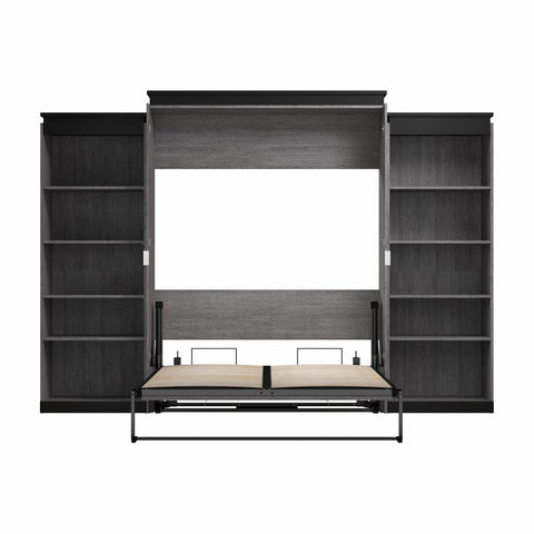 Queen Murphy Bed with Shelves (126W)