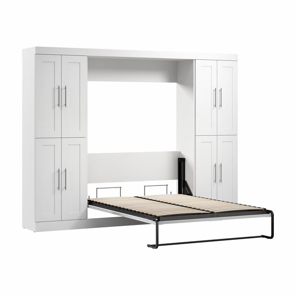 Full Murphy Bed with Storage Cabinets (109W)