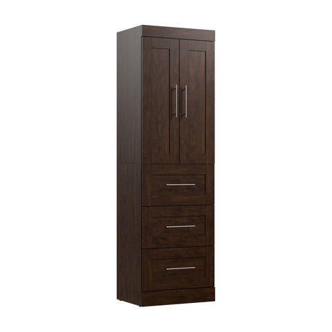 Contemporary Closet System with Drawers, 25W x 19D