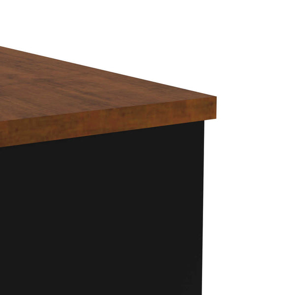 Executive Desk with Dual Half Pedestals