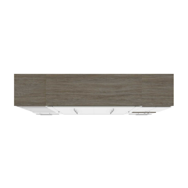 Full Murphy Bed and Narrow Storage Solutions with Drawers (99W)