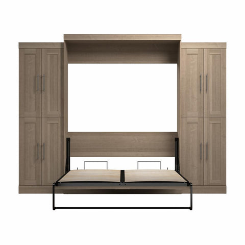 Queen Murphy Bed with Storage Cabinets (115W)