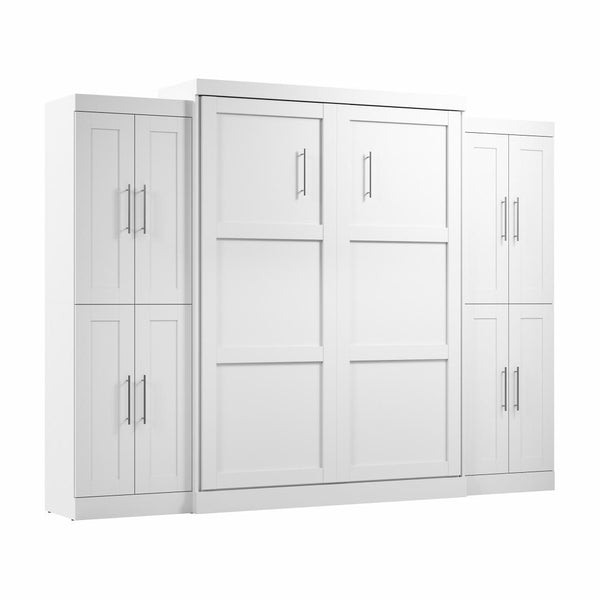 Queen Murphy Bed with Storage Cabinets (115W)