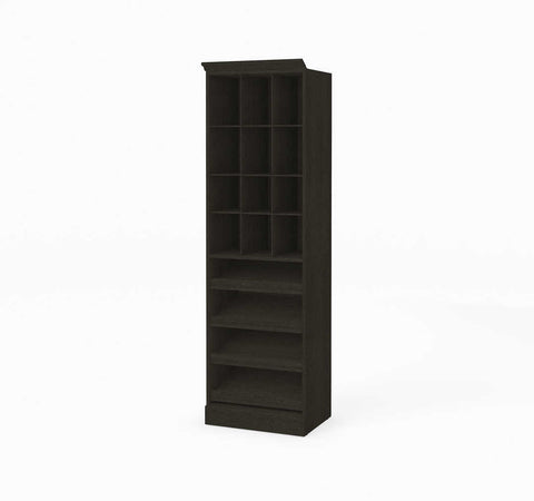 Traditional Closet System with Shoes Racks & Cubbies, 25W x 20D