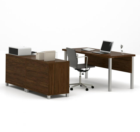 72W Table Desk with Credenza