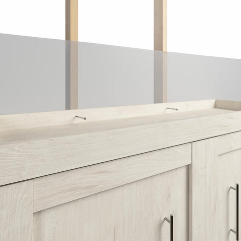 Full Murphy Bed with Closet Organizer with Drawers (84W)