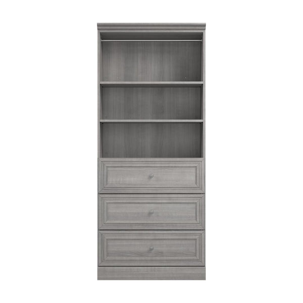 Traditional Closet System with Drawers, 36W x 20D