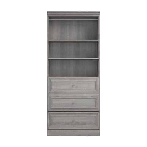 Traditional Closet System with Drawers, 36W x 20D