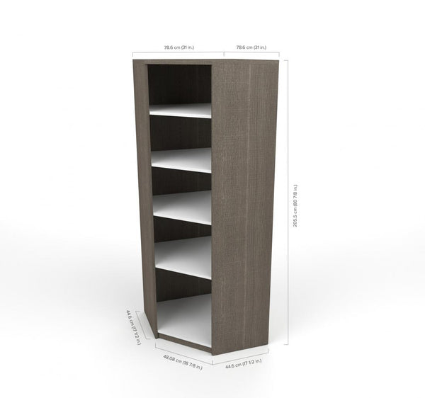 Walk-In Closet Organizer with 4 Floating Shelves