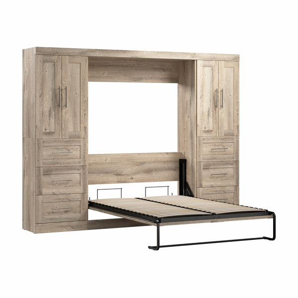Full Murphy Bed with Closet Storage Cabinets (109W)