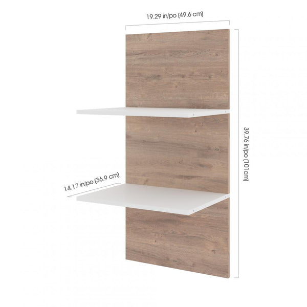 Full Murphy Bed with Floating Shelves (98W)