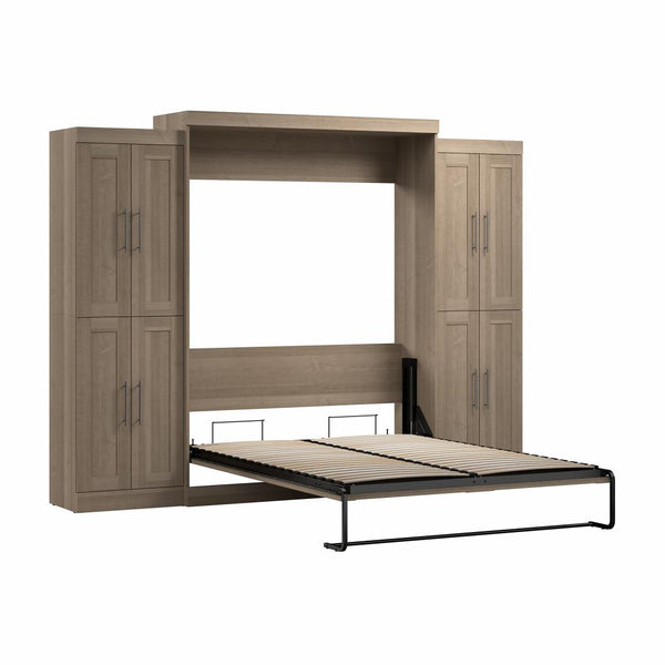 Queen Murphy Bed with Storage Cabinets (115W)