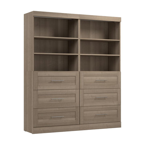 72W Closet Organizer with Drawers