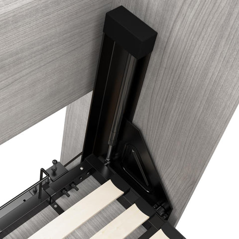 Queen Murphy Bed and Shelving Unit with Drawers (101W)