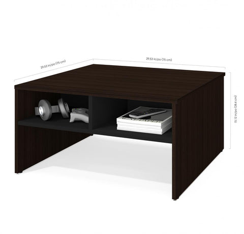29.5“ Coffee table with storage